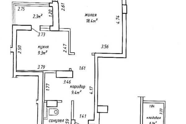 1-комнатная квартира по адресу Связистов ул., д. 11 - фото 15