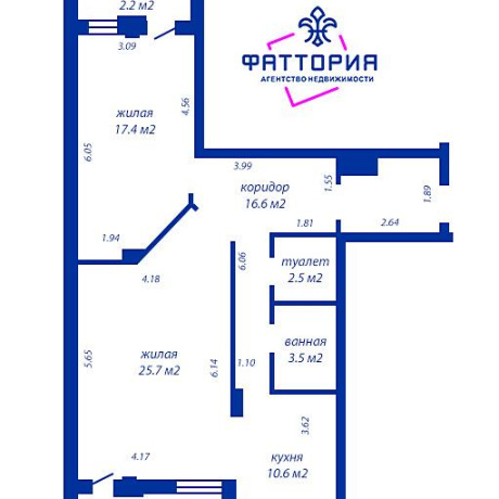Фотография 2-комнатная квартира по адресу Лобанка ул., д. 14 - фото 2