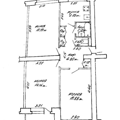 Фотография 3-комнатная квартира по адресу Широкая ул., д. 26 - фото 17