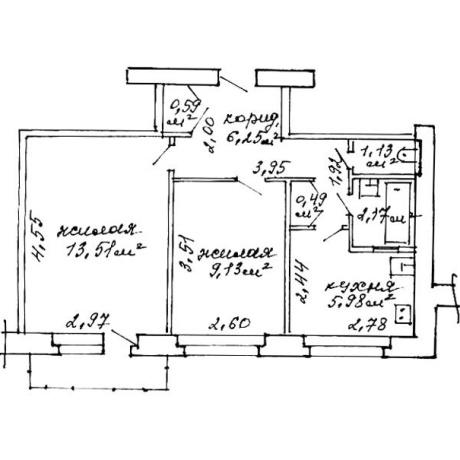 Фотография 2-комнатная квартира по адресу Цнянская ул., д. 23 - фото 19