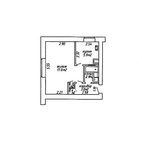 Фотография 1-комнатная квартира по адресу Шевченко бульвар, д. 24 - фото 16