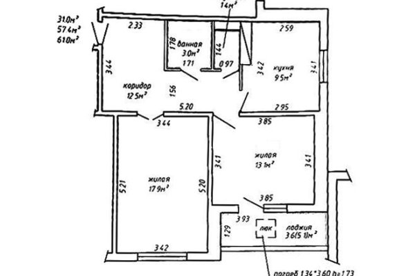 2-комнатная квартира по адресу Рокоссовского просп., д. 74 - фото 20
