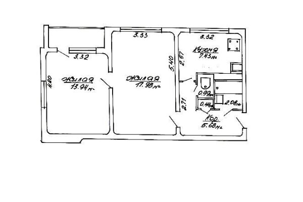 2-комнатная квартира по адресу Мавра ул., д. 42 - фото 19