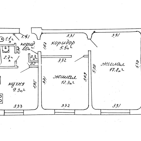 Фотография 2-комнатная квартира по адресу Ротмистрова ул., д. 48 - фото 14