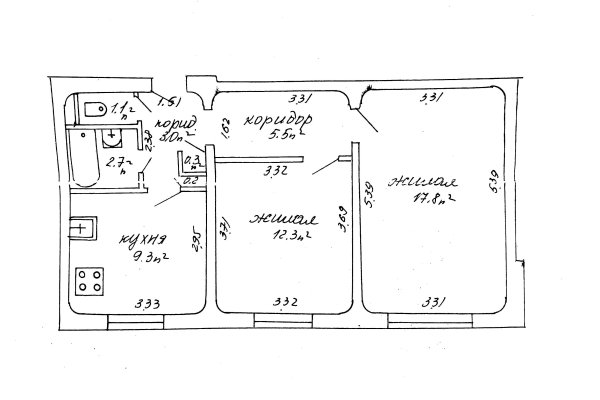 2-комнатная квартира по адресу Ротмистрова ул., д. 48 - фото 14