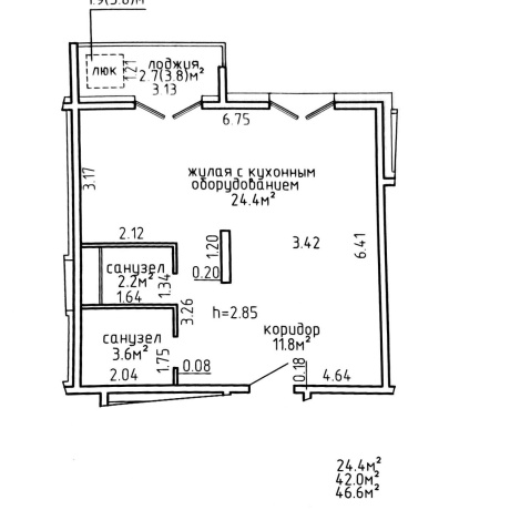 Фотография 1-комнатная квартира по адресу Морской Риф ул., д. 3 - фото 11