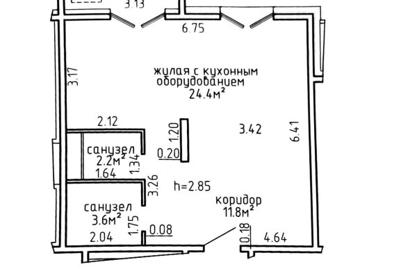 1-комнатная квартира по адресу Морской Риф ул., д. 3 - фото 11