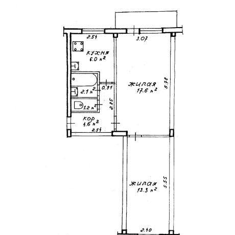 Фотография 2-комнатная квартира по адресу Притыцкого ул., д. 20 - фото 2