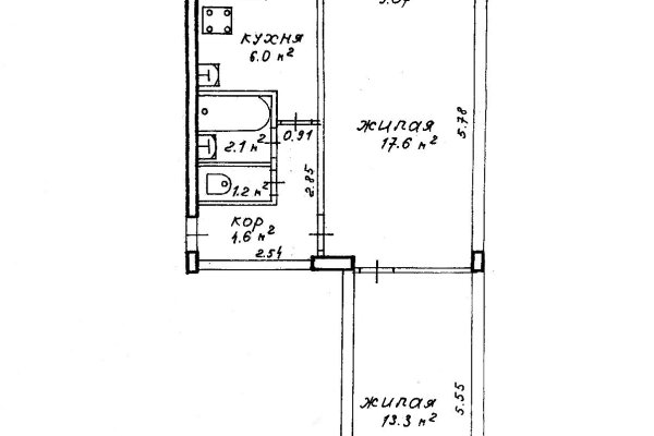 2-комнатная квартира по адресу Притыцкого ул., д. 20 - фото 2