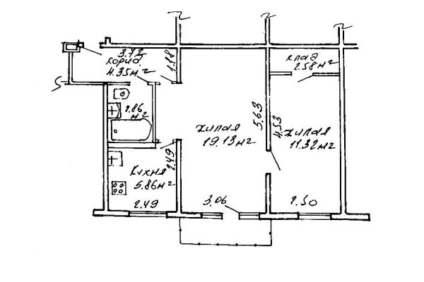 2-комнатная квартира по адресу Кнорина ул., д. 12 к. а - фото 11