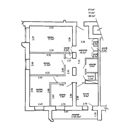 Фотография 4-комнатная квартира по адресу Герасименко ул., д. 12 - фото 8