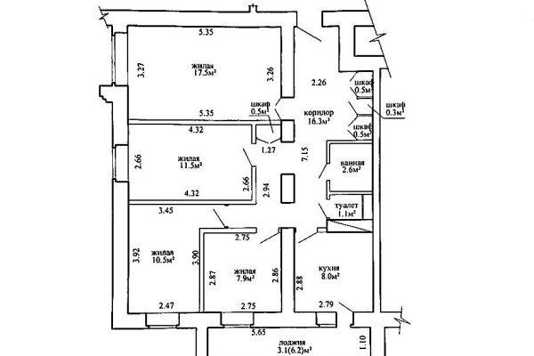 4-комнатная квартира по адресу Герасименко ул., д. 12 - фото 8