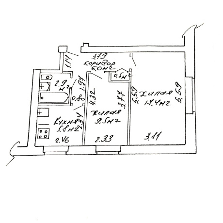 Фотография 2-комнатная квартира по адресу Волгоградская ул., д. 59 - фото 17