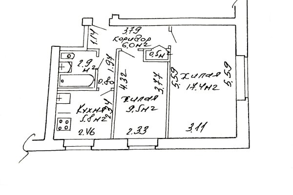2-комнатная квартира по адресу Волгоградская ул., д. 59 - фото 17