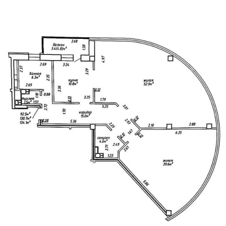 Фотография 3-комнатная квартира по адресу Захарова ул., д. 29 к. А - фото 6