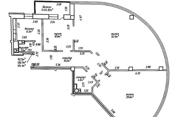 3-комнатная квартира по адресу Захарова ул., д. 29 к. А - фото 2