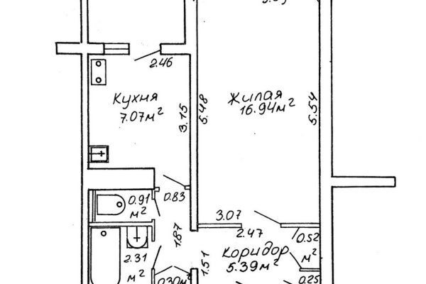 1-комнатная квартира по адресу Ротмистрова ул., д. 32 - фото 19