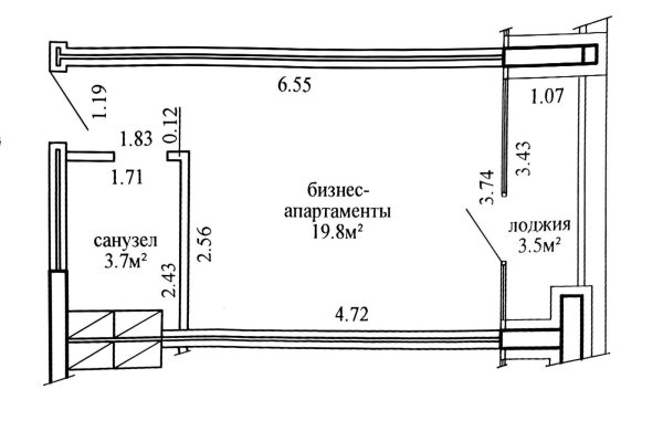 1-комнатная квартира по адресу Жореса Алфёрова ул., д. 22 - фото 2