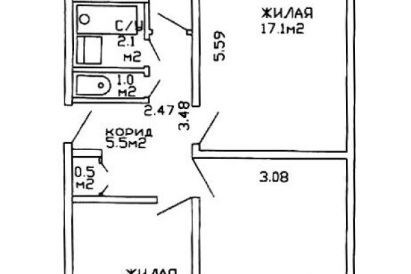 3-комнатная квартира по адресу Рокоссовского просп., д. 119 - фото 16