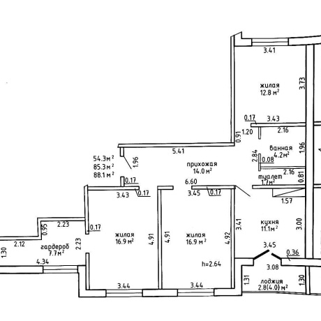 Фотография 3-комнатная квартира по адресу Парковая ул., д. 4 - фото 8