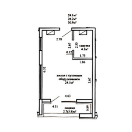 Фотография 1-комнатная квартира по адресу Игоря Лученка ул., д. 27 - фото 16