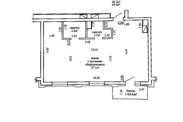 3-комнатная квартира по адресу Виталия Цвирко ул., д. 73 - фото 16