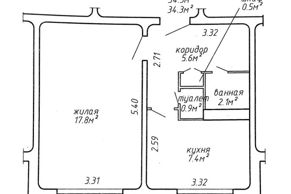 1-комнатная квартира по адресу Ангарская ул., д. 50 - фото 18