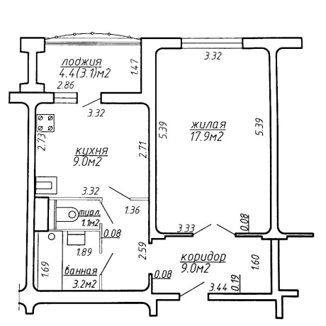Фотография 1-комнатная квартира по адресу Аладовых ул., д. 17 - фото 5