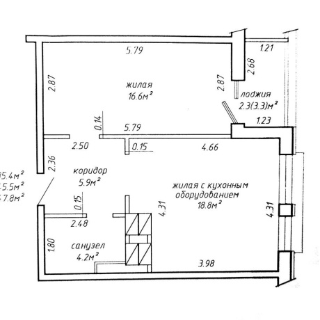 Фотография 2-комнатная квартира по адресу Семашко ул., д. 4 к. Д - фото 17