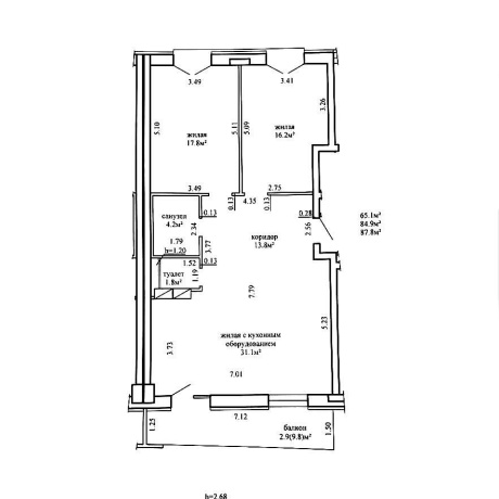 Фотография 3-комнатная квартира по адресу Гастелло ул., д. 8 - фото 18