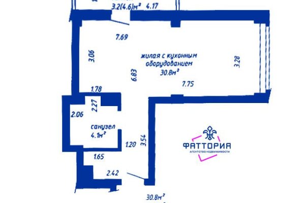 2-комнатная квартира по адресу Мира просп., д. 2 - фото 14