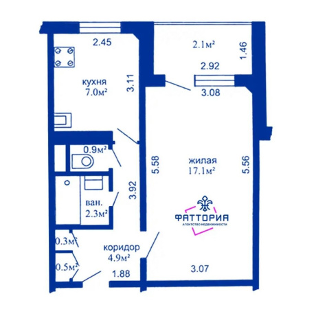 Фотография 1-комнатная квартира по адресу Звязда газеты просп., д. 56 - фото 6