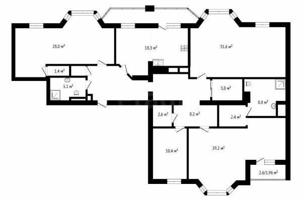 4-комнатная квартира по адресу Городецкая ул., д. 40 - фото 4