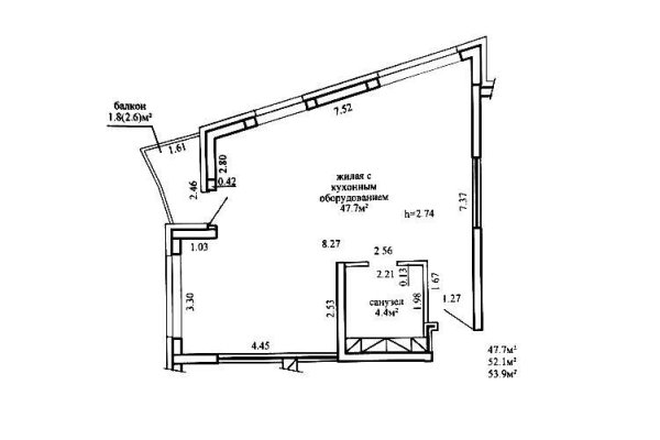 3-комнатная квартира по адресу Леонида Щемелёва ул., д. 26 - фото 2