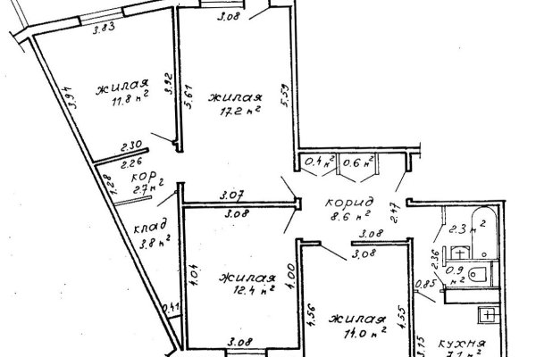 4-комнатная квартира по адресу Горецкого ул., д. 69 - фото 13