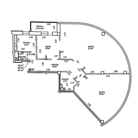 Фотография 2-комнатная квартира по адресу Захарова ул., д. 29 к. а - фото 9