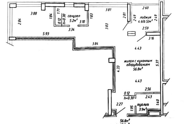 3-комнатная квартира по адресу Мира просп., д. 6 - фото 2