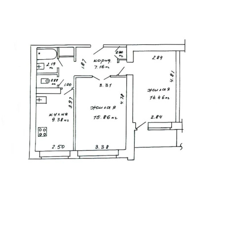 Фотография 2-комнатная квартира по адресу Маяковского ул., д. 14 - фото 20