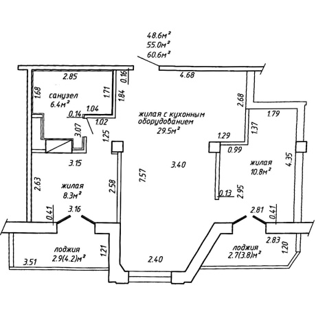 Фотография 3-комнатная квартира по адресу Рыбалко ул., д. 7 - фото 12