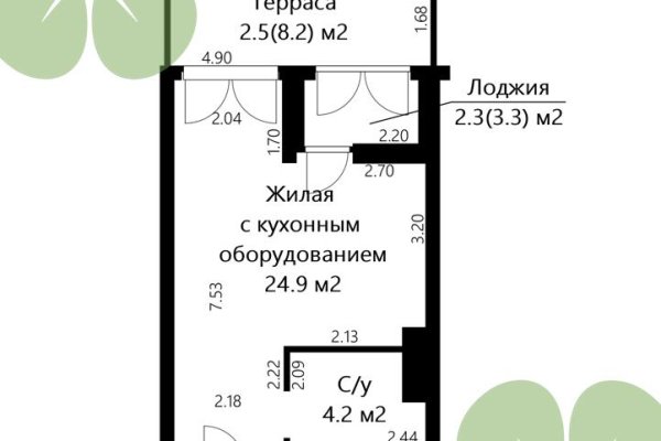 1-комнатная квартира по адресу Лейтенанта Кижеватова ул., д. 1 - фото 1