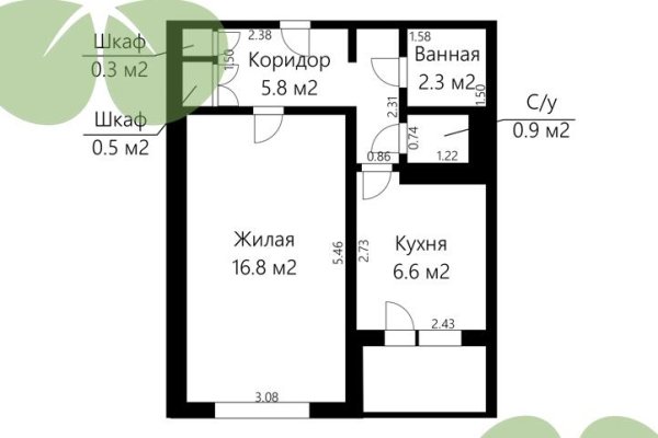 1-комнатная квартира по адресу Троицкая ул., д. 23 - фото 1