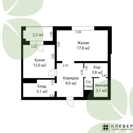 Фотография 1-комнатная квартира по адресу Троицкая ул., д. 31 к. а - фото 1