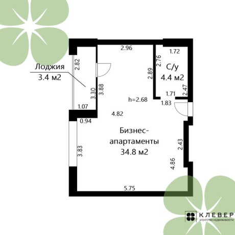 Фотография 1-комнатная квартира по адресу Жореса Алфёрова ул., д. 22 - фото 1