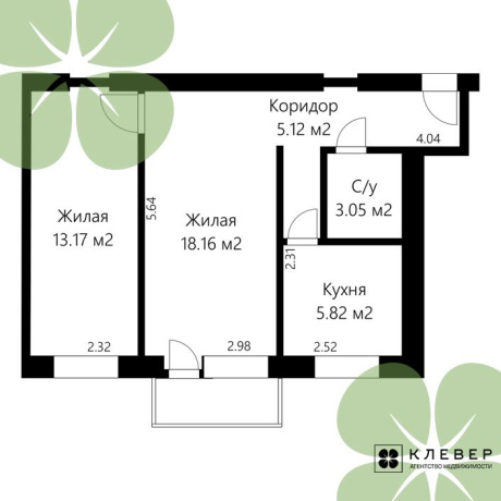 Фотография 2-комнатная квартира по адресу Машерова просп., д. 14 - фото 1