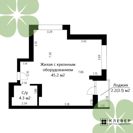 Фотография 3-комнатная квартира по адресу Белградская ул., д. 6 - фото 1