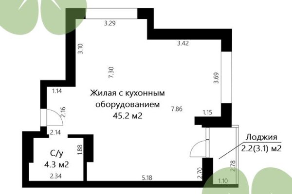 3-комнатная квартира по адресу Белградская ул., д. 6 - фото 1