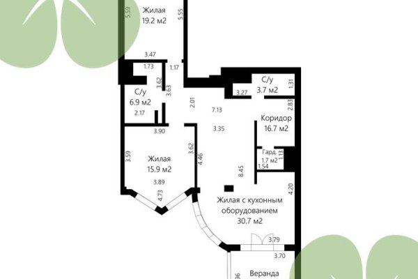 3-комнатная квартира по адресу Червякова ул., д. 55 - фото 1