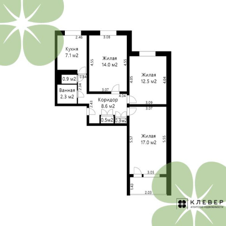 Фотография 3-комнатная квартира по адресу Гинтовта ул., д. 18 - фото 1