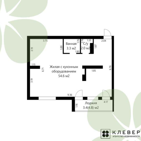 Фотография 3-комнатная квартира по адресу Леонида Щемелёва ул., д. 10 - фото 1