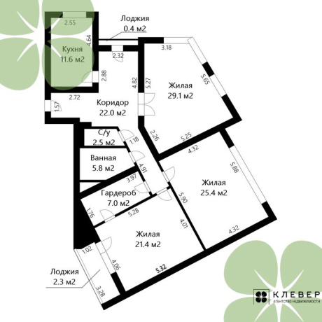 Фотография 3-комнатная квартира по адресу Лобанка ул., д. 81 - фото 1